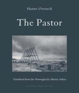 Cover of "The Pastor" (an architectural artifice of conjoined triangle metalworkings centered over the background of a cloudy day)