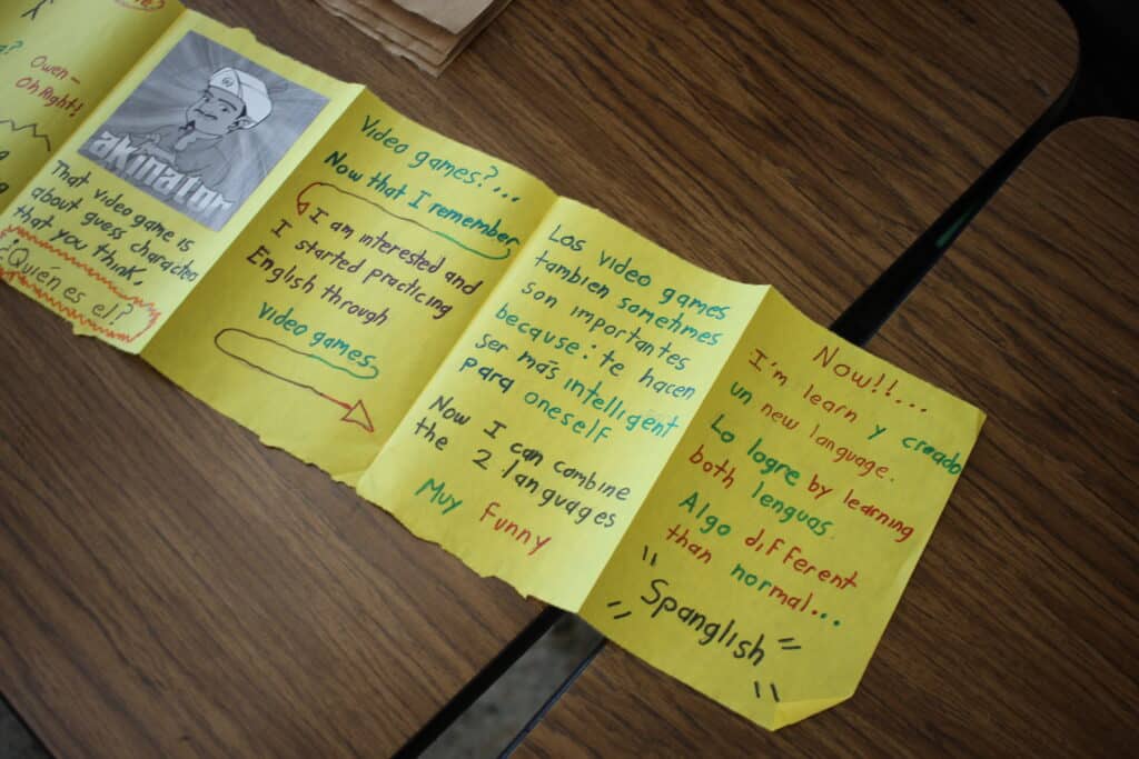 Poetry Inside Out Teaching Fellow Lisa Wong's student assignment