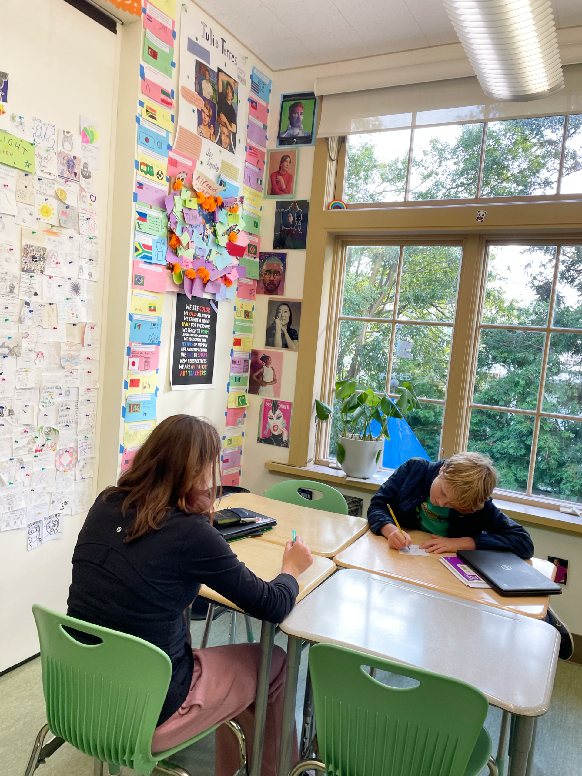Poetry Inside Out Teaching Fellow Yaxha Ruvein's classroom