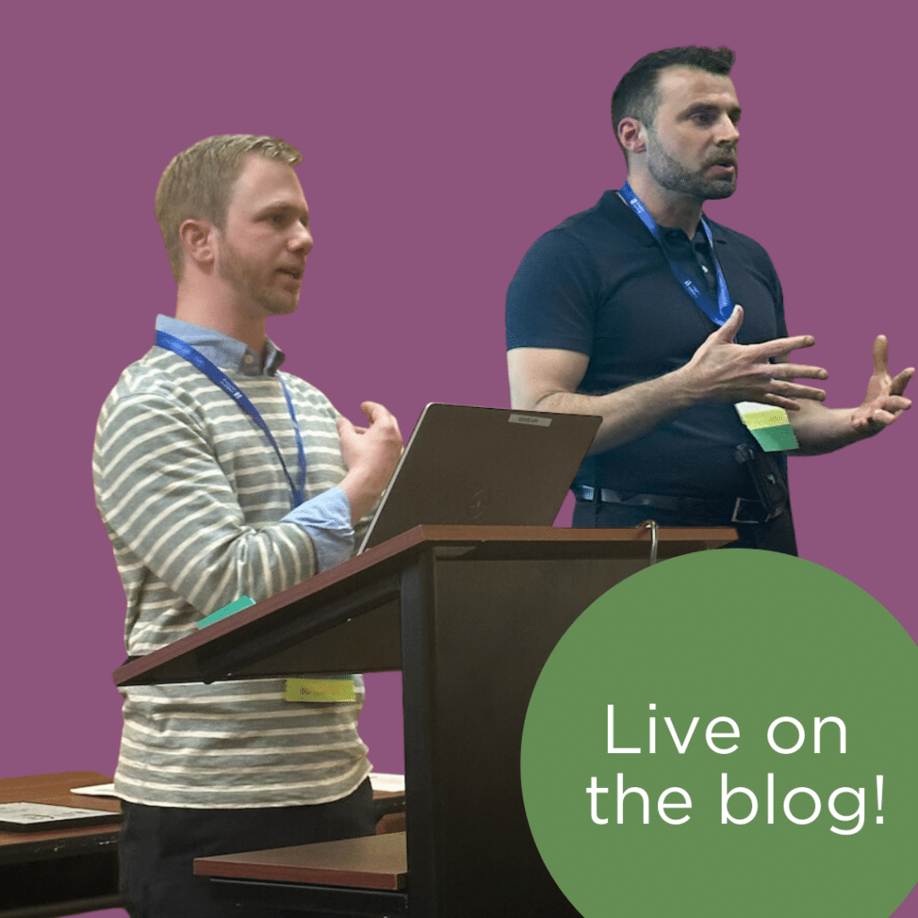 Live on the blog, photo of Poetry Inside Out Teaching Fellows