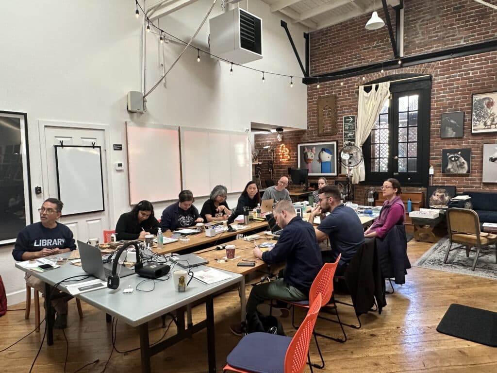 Poetry Inside Out Teaching Fellows at the summer kickoff retreat.