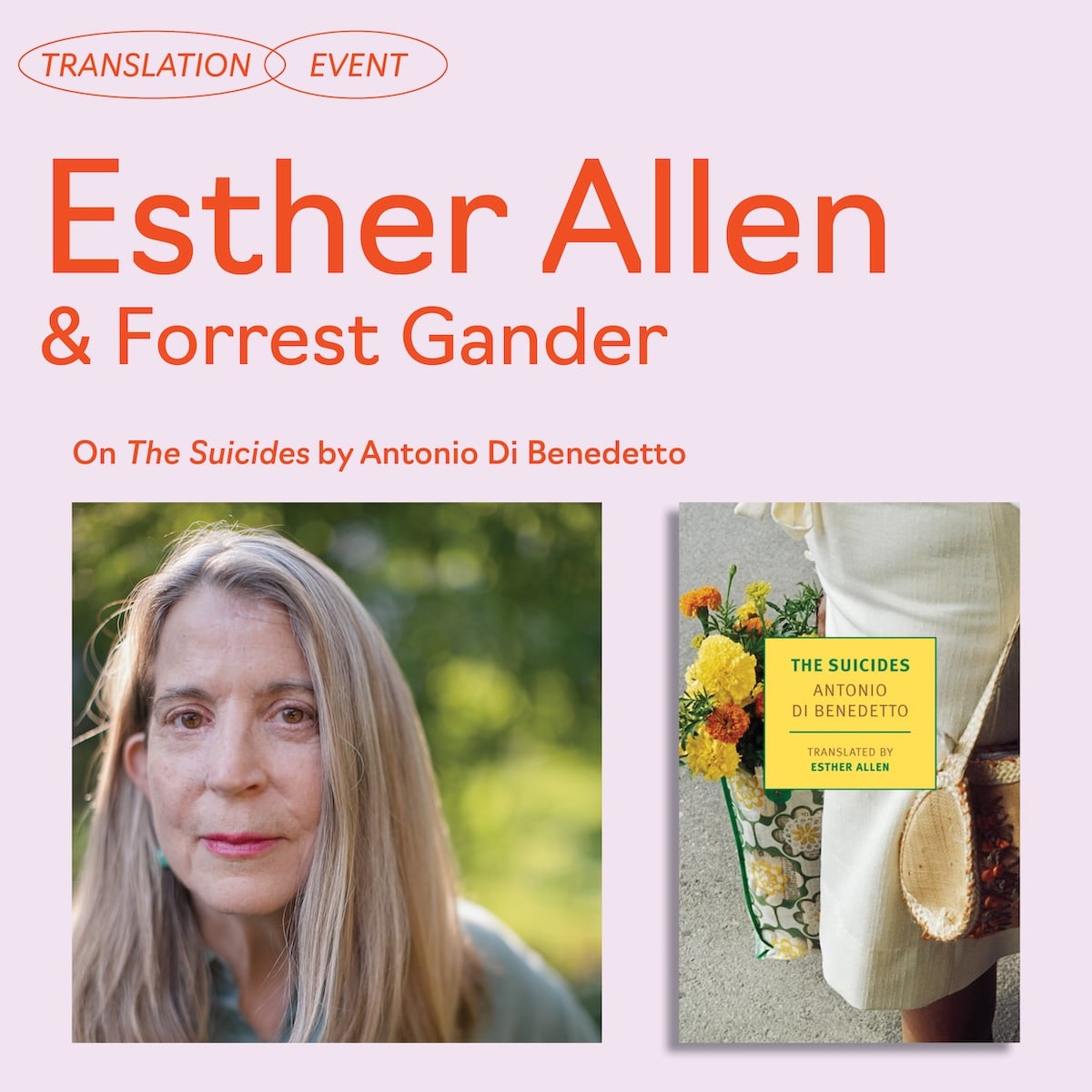 Esther Allen on The Suicides with Forrest Gander