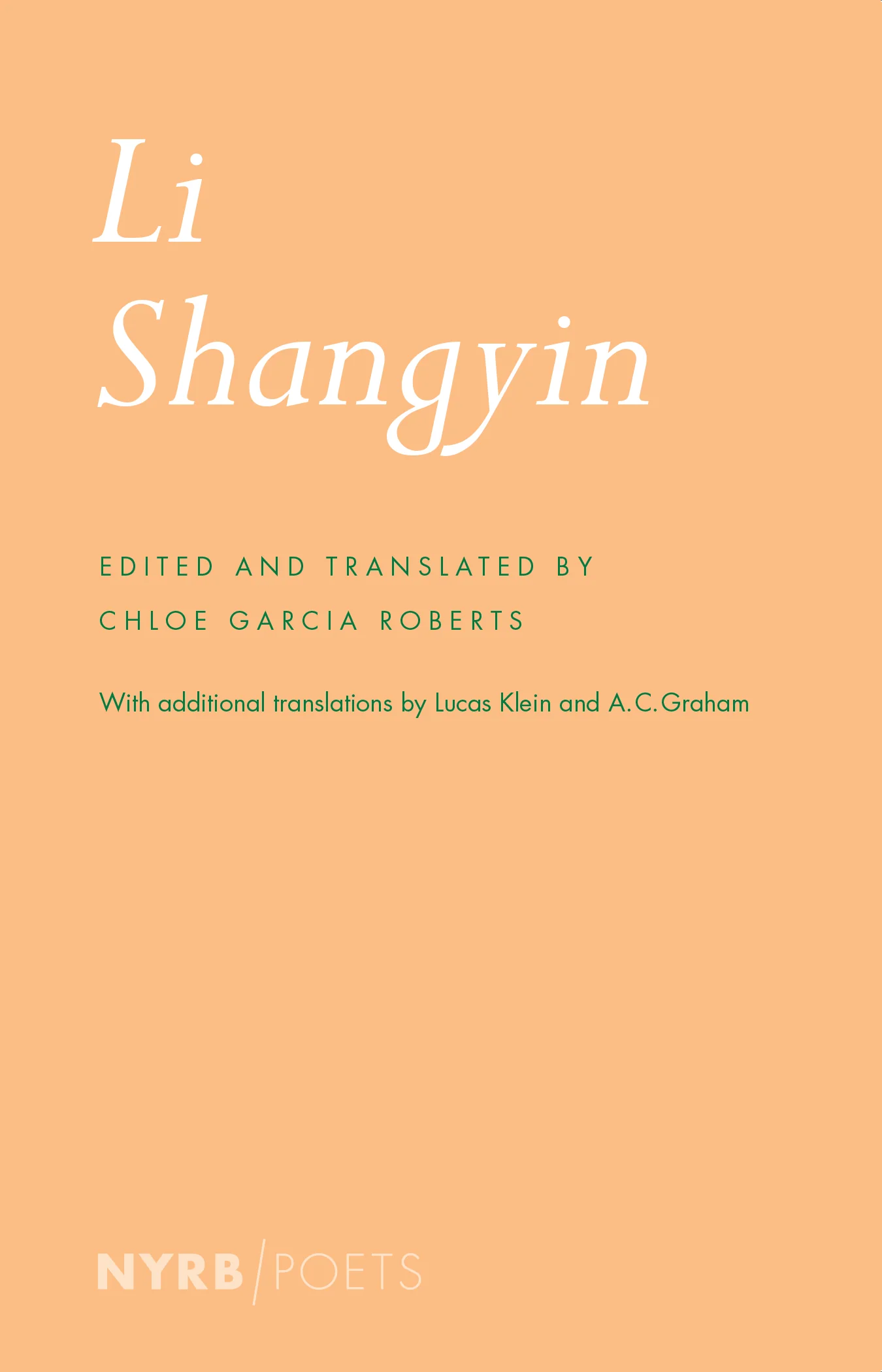 Li Shangyin book cover.