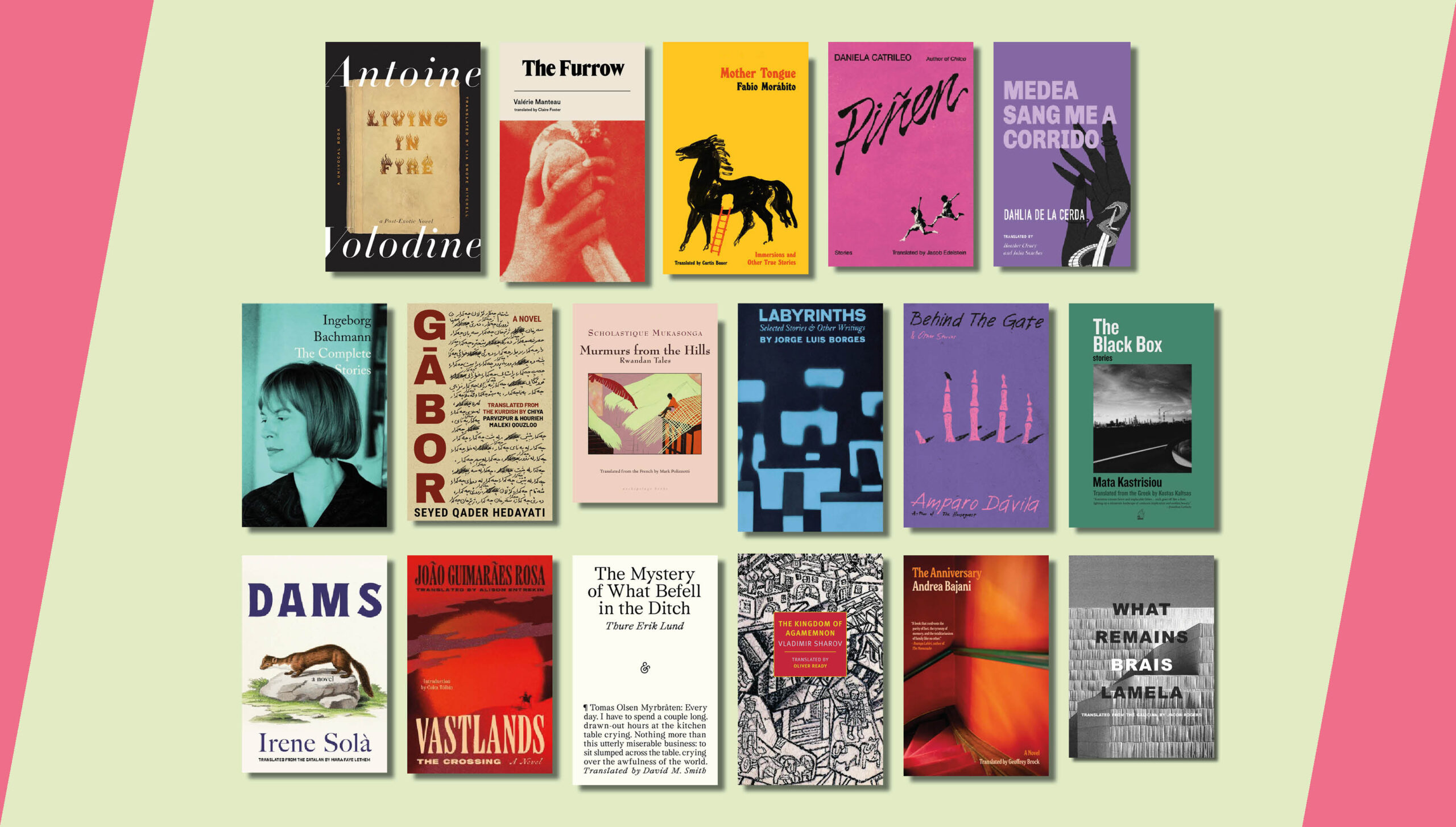 Book covers featured in the Fall 2026 Lit in Translation Preview