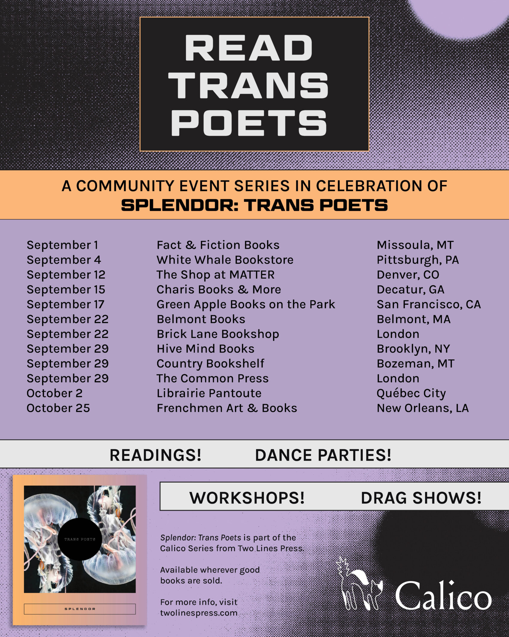 Read Trans Poets a Community Event Series in celebration of Splendor: Trans Poets